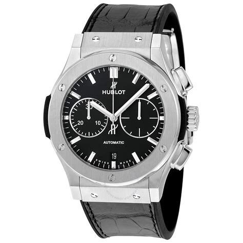 hublot classic fusion black dial titanium men& 39|Hublot Classic Fusion Watches .